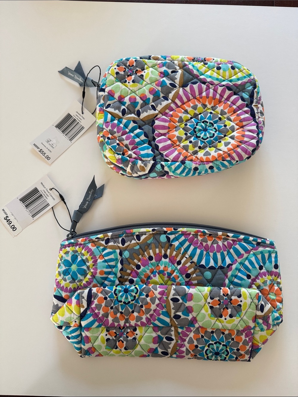 Vera Bradley NWT Travel Set - Jewelry Folio & Medium Cosmetic Case